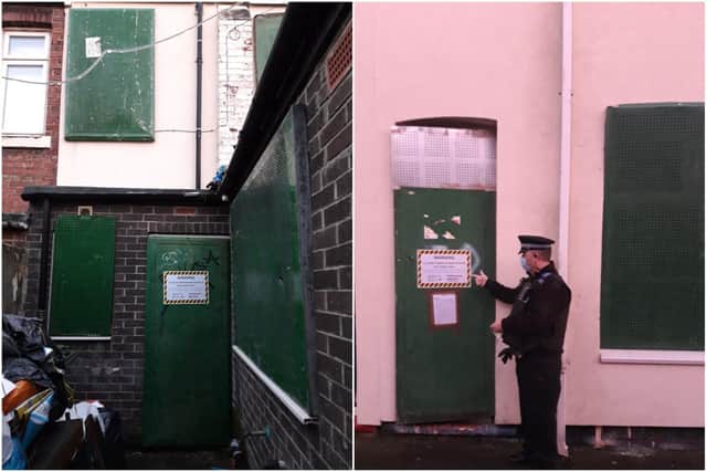 Hartlepool Neighbourhood Policing Team has closed of access to the rear and front of the house in Derby Street, Hartlepool, after they were granted a closure order which will run for three months.