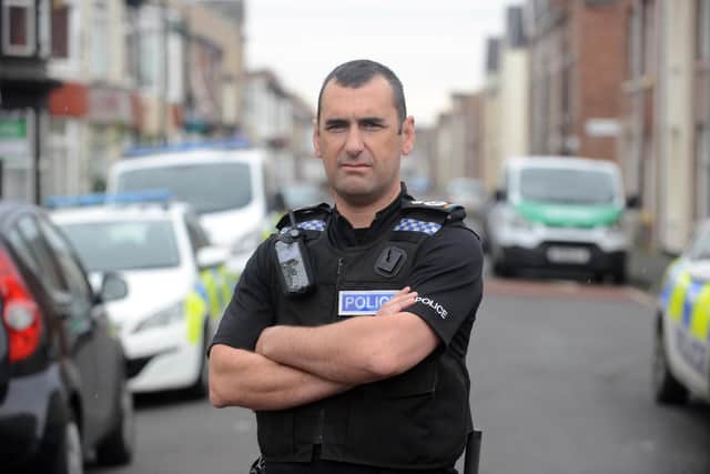 Cleveland Police Chief Constable Richard Lewis in Hartlepool shortly after his 2019 appointment.