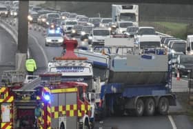 The A19 northbound remained closed for hours following the incident./Photo: Incidents on Teesside & County Durham