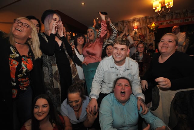 Family and friends turn out to watch Michael Rice win The Voice UK in 2018.