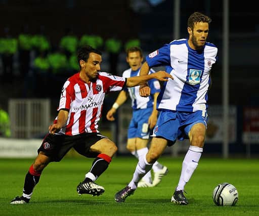 Former Hartlepool United winger Andy Monkhouse.