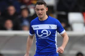 Luke Molyneux during the Vanarama National League match between Hartlepool United and Notts County at Victoria Park, Hartlepool on Saturday 22nd February 2020. (Credit: Mark Fletcher | MI News)