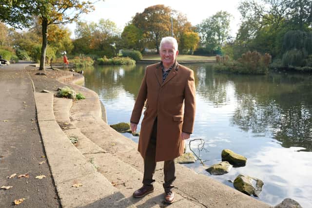 Councillor Rob Darby at Rossmere Park.