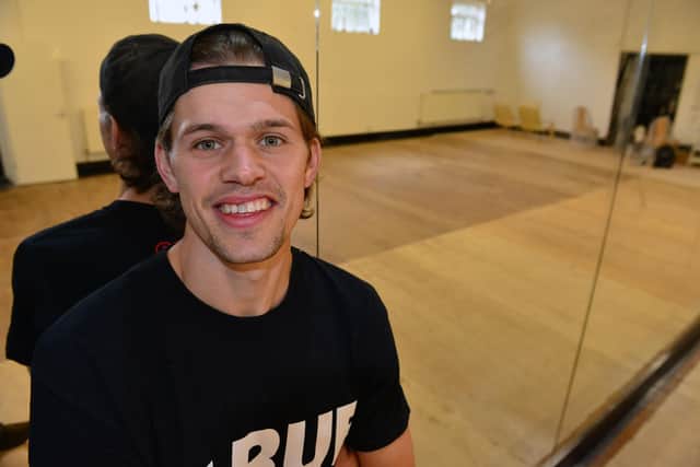 Zac Healey who has given the Mail a look inside his new dance studio.