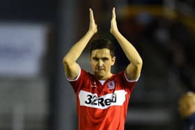 Stewart Downing playing for Middlesbrough.