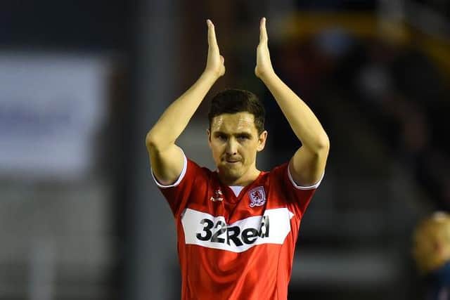 Stewart Downing playing for Middlesbrough.