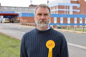 Andy Hagon is representing the Liberal Democrats in the May 6 Hartlepool by-election.
