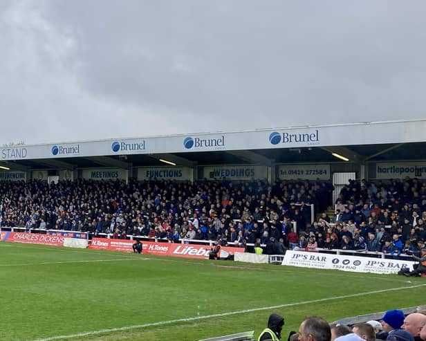 Almost 7,000 Hartlepool fans packed into the Suit Direct Stadium for the Crawley match but were left broken-hearted after Pools lost 2-0.