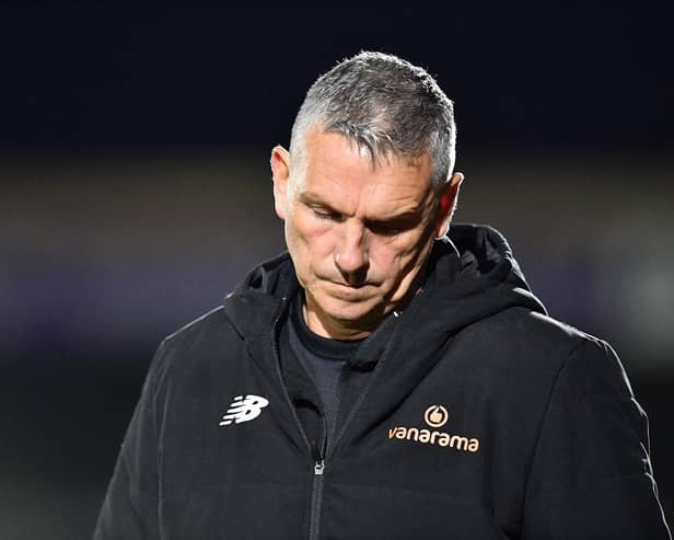 Former Hartlepool United boss John Askey pictured before his departure on December 30.