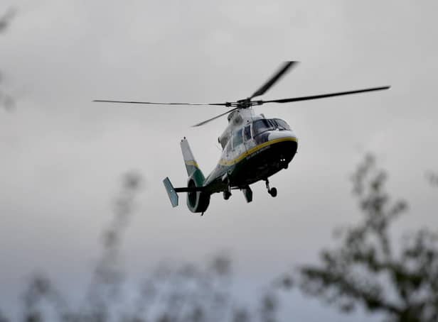 The Great North Air Ambulance was called in to help the North East Ambulance Service.