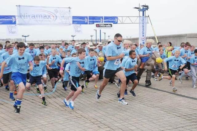 Where it all started. The 2012 Miles for Men run which was the event which began the charity's journey.