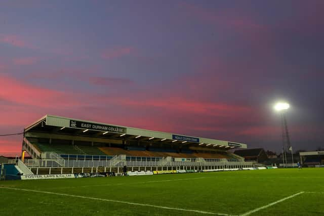 A general view  during the Vanarama National League match between Hartlepool United and Wealdstone at Victoria Park, Hartlepool on Saturday 9th January 2021. (Credit: Mark Fletcher | MI News)