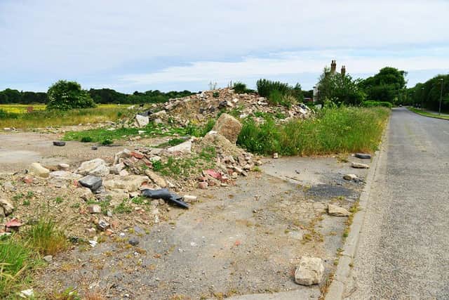 The Summerhill Lane site where the 14 Hartlepool houses could be built.