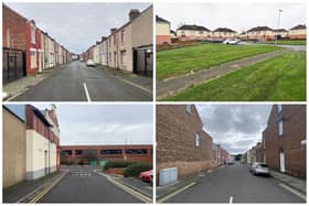 Some of the locations where most Hartlepool crime is said to be taking place.