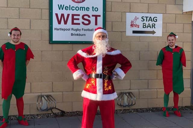 "Santa" at West Hartlepool Rugby Club