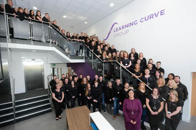The team at Learning Curve which is the headline sponsor of the Hartlepool Business Awards.