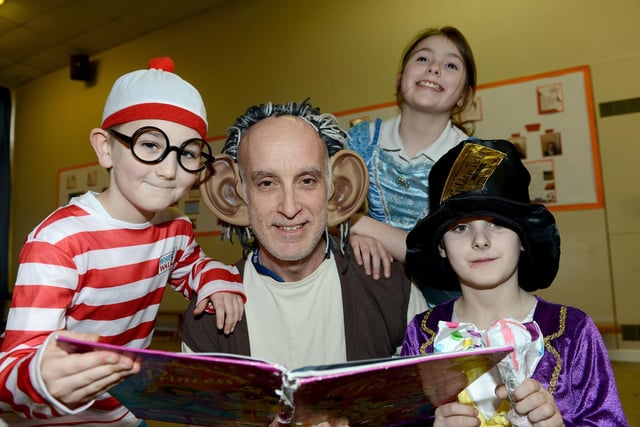 A golden ticket and lots of other literary memories in this 2019 photo from Lynnfield Primary School. Staff member Brian Umpleby was pictured with pupils (left to right) Alex Burn-MCrossen, Jade Chawner and Riley Stead.