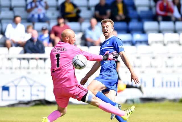 Rhys Oates in action for Hartlepool United last season. Picture by FRANK REID