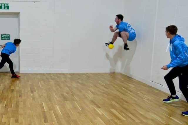 A dodgeball training session underway after the opening of the Hartlepool Dodgeball Centre. Picture by FRANK REID