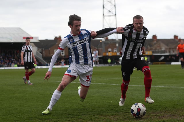 Dodds moved over to right-back in the absence of Jamie Sterry at Grimsby and may start there if Sterry is not passed fit to face Stevenage. (Photo: Mark Fletcher | MI News)