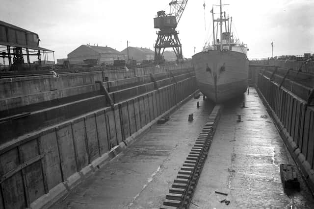 Hartlepool Docks which had its own links to a monkey tale.