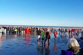 The 2023 Boxing Day Dip at Seaton Carew saw a bumper turnout.