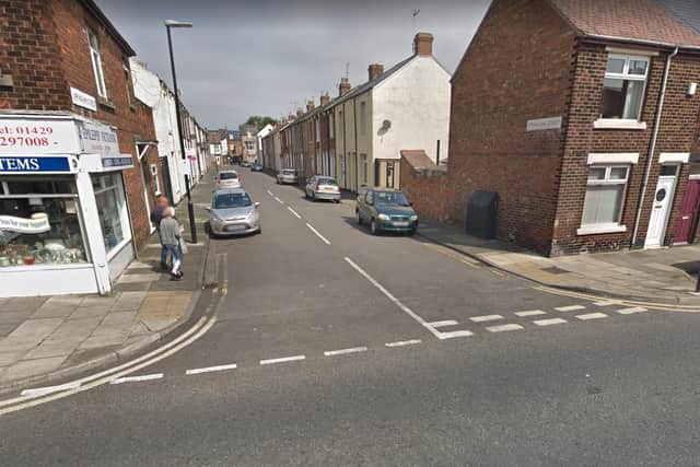 Cleveland Police were called to Uppingham Street in Hartlepool to reports a man had been seen with a firearm in a house. Image copyright Google Maps.