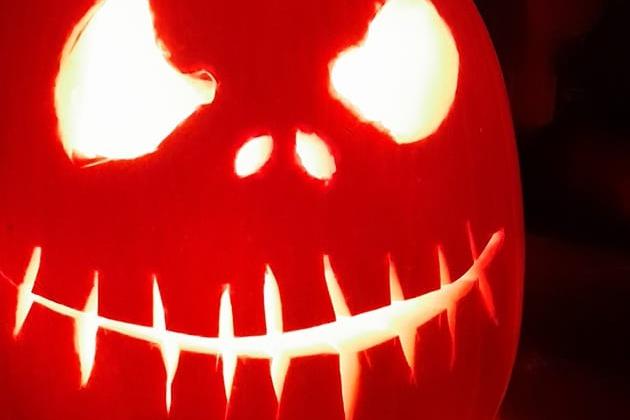A Jack Skellington-inspired pumpkin. Celebrating National Pumpkin Day and Halloween with Carol Keys.