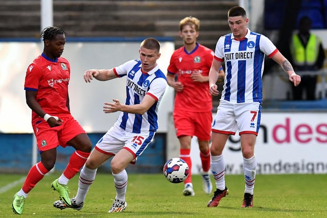 Former Sunderland striker Harris was on trial with Pools for their pre-season fixture with Blackburn Rovers with Paul Hartley suggesting the 21-year-old may get another opportunity to impress against Sunderland. Harris had time on loan with Barrow last season. Picture by FRANK REID