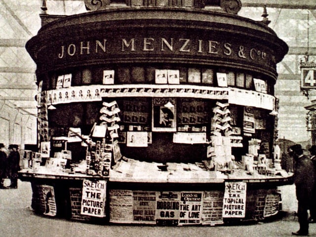 Menzies bookstall in Central Station.