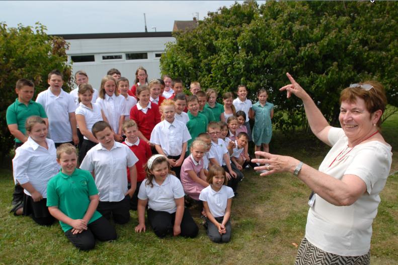 Hedworthfield Juniors were getting ready to sing at the Sage Gateshead with the help of head teacher Teresa Lawton in 2011. Does this bring back happy memories?