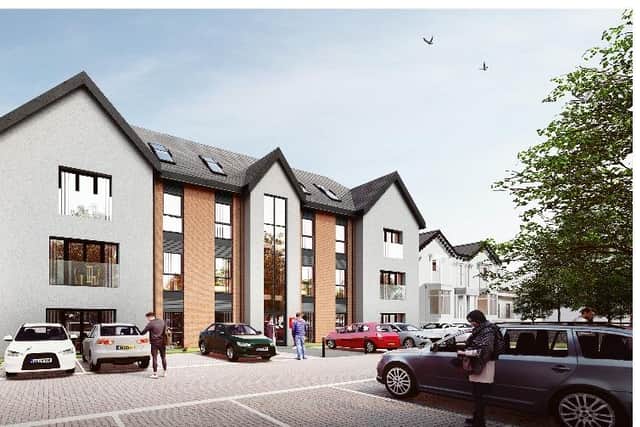 Another view of the proposed Orchard Court development.
