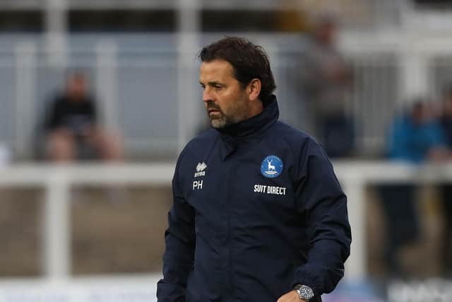 Hartlepool United manager Paul Hartley is expecting transfer business to go down to the wire with Pools set for Leyton Orient trip. (Credit: Mark Fletcher | MI News)