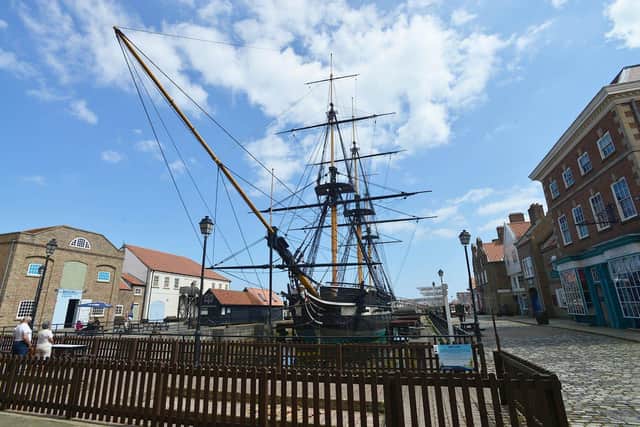 The HMS Trincomalee, which is the oldest floating ship in Europe.