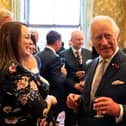Lyndsay spoke to the King at the reception.