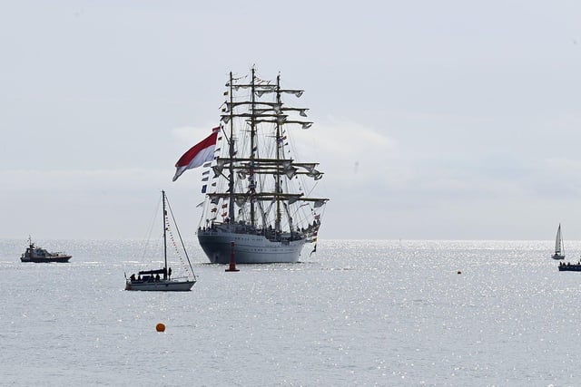 Vessels standing off Hartlepool as they prepare for the second leg of the 2023 Tall Ships Races. Picture by FRANK REID
