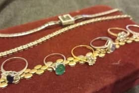 Some of the jewellery which has been reported as stolen.