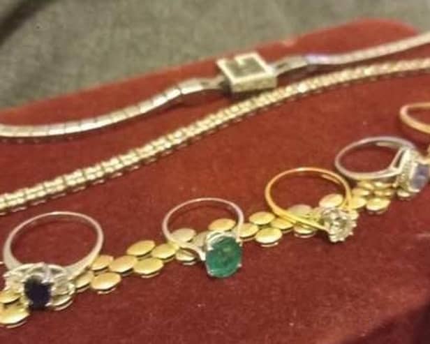 Some of the jewellery which has been reported as stolen.