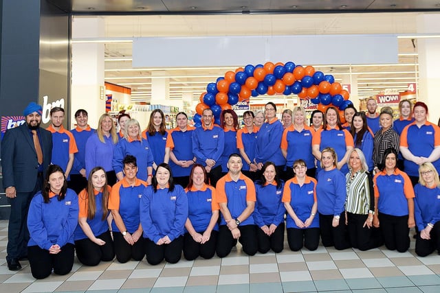 Staff members before the opening of the new B&M store in the Middleton Grange Shopping Centre in 2016. Do you recognise anyone in this photo?