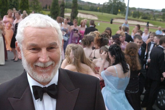 Reacher Ken Crann attends his last prom in 2004 before retiring. He started the tradition of proms at Farringdon School 12 years before that.