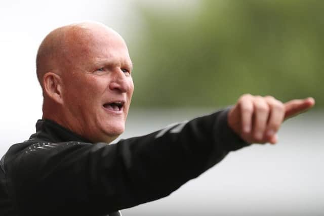 Hartlepool United chairman Raj Singh held talks with SImon Grayson. (Photo by Lewis Storey/Getty Images)