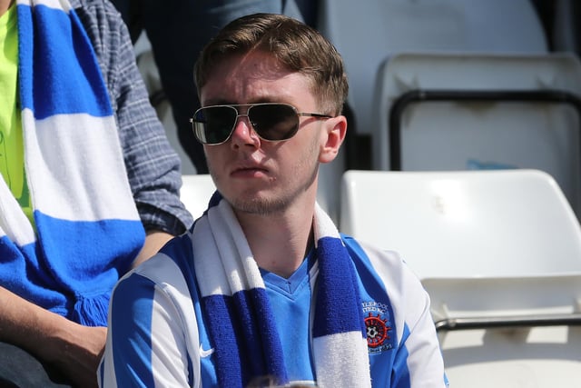Hartlepool United supporters enjoyed the sunshine on the final day of the season against Colchester United. (Credit: Mark Fletcher | MI News)