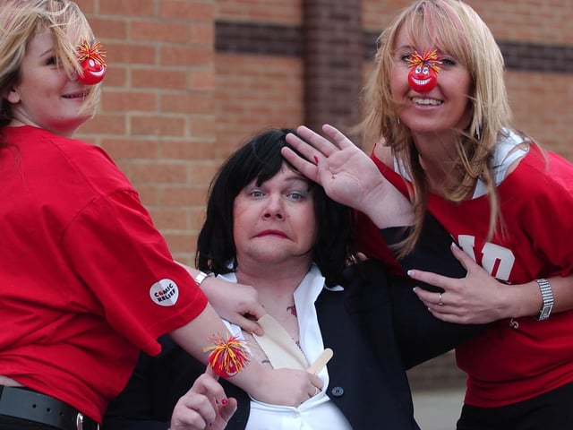 Getting involved in Comic Relief fundraising activities.