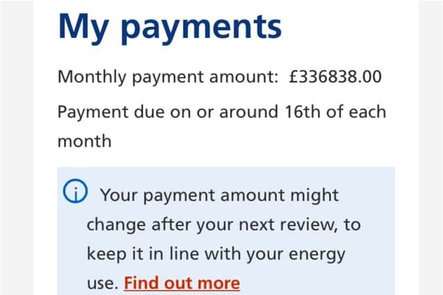 Emma's bill increased following an incorrect meter reading.