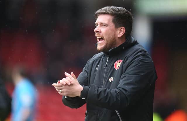 Walsall manager Darrell Clarke looks on during the Sky Bet League Two match between Walsall and Northampton Town at Banks's Stadium on February 15, 2020 in Walsall, England. (Photo by Pete Norton/Getty Images)