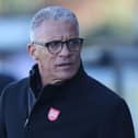 Hartlepool United Interim manager Keith Curle was disappointed with his side in defeat at Harrogate Town. (Credit: Mark Fletcher | MI News)