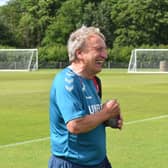 Neil Warnock took charge of training after being named Middlesbrough's new boss on Tuesday.