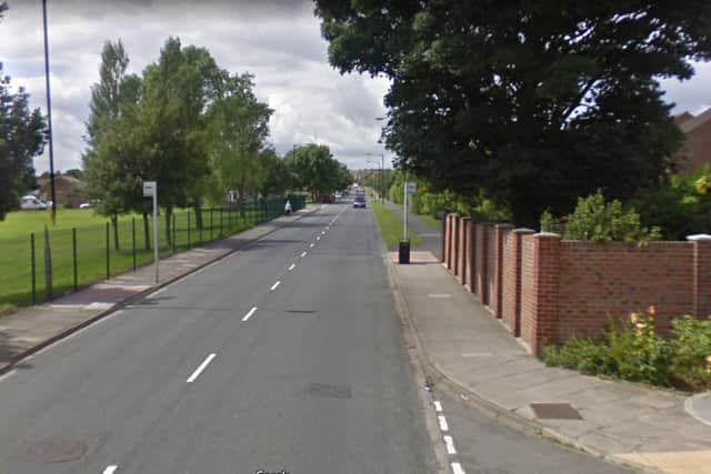 The collision happened on Throston Grange Lane in Hartlepool. Image copyright Google Maps.