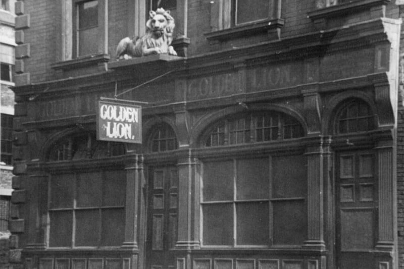 The Golden Lion on High Street East stood from 1732 to 1963 and was once a staging post. When it was demolished, the lion which stood above the door was preserved and placed in Sunderland Museum. Photo: Ron Lawson JP.