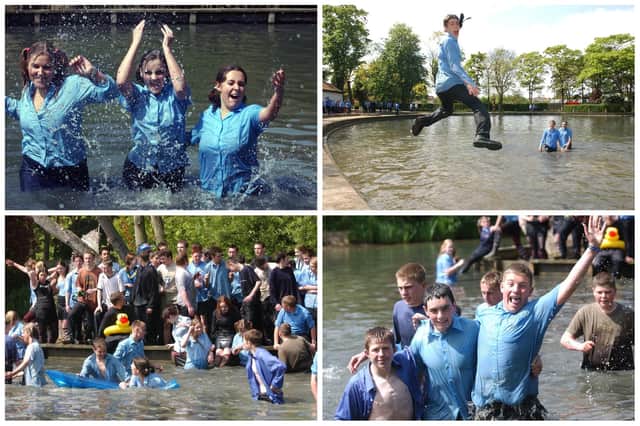 Just some of the images from the 2003 annual High Tunstall leavers' splash at Ward Jackson Park.
